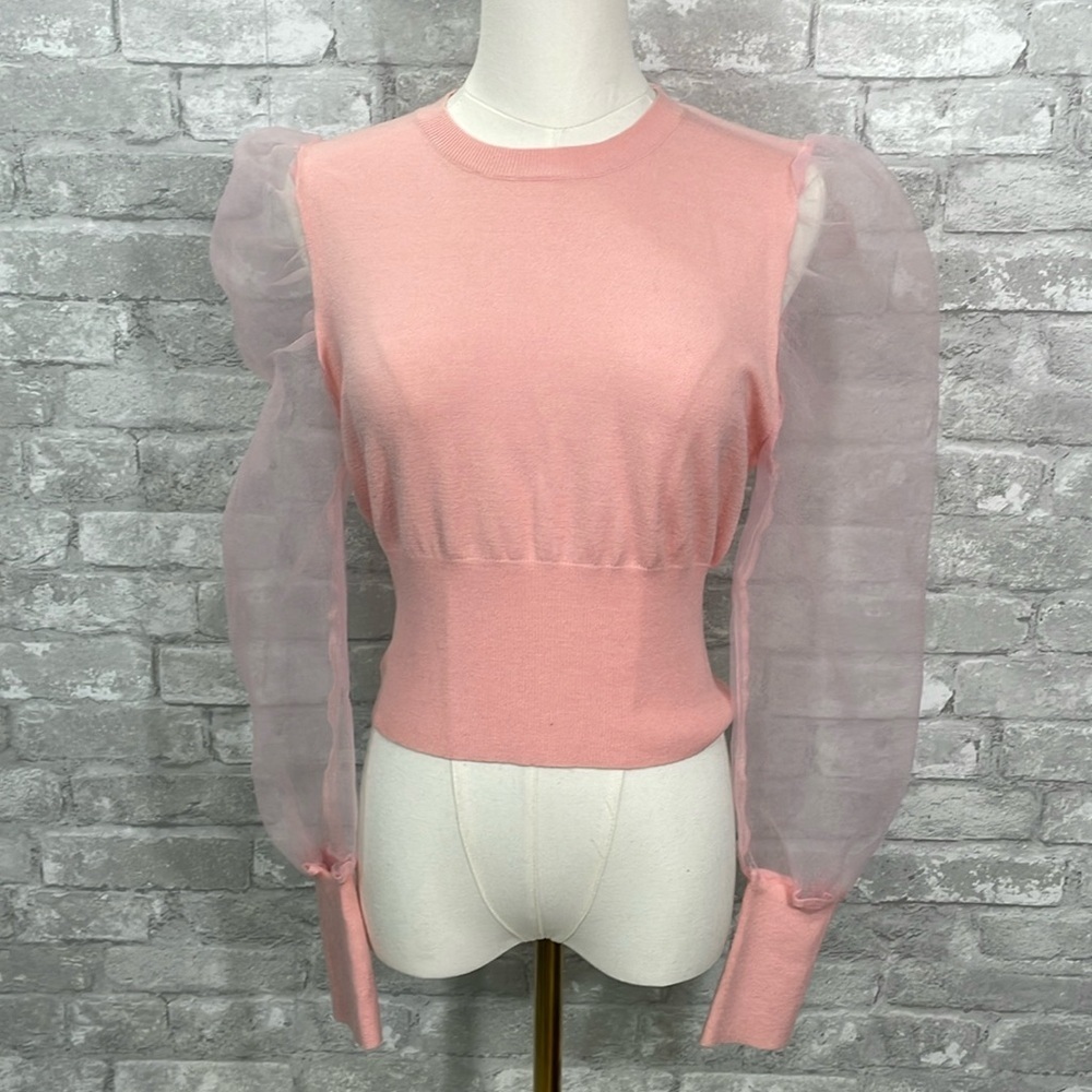Idem ditto Lantern Sleeve Sweater Top